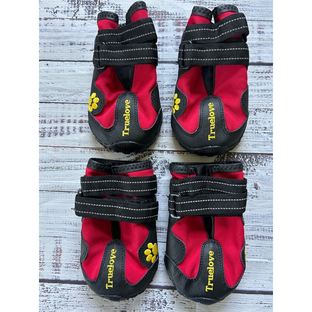 Truelove Dog Boots Waterproof No Skid Paw Protector Reflective Rubber Sole 8